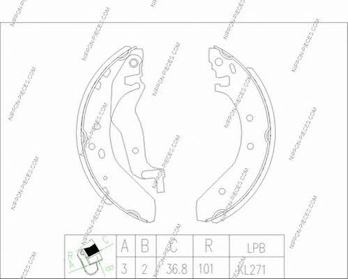 Nippon pieces H350A15 Szczęki hamulcowe, zestaw H350A15: Atrakcyjna cena w Polsce na 2407.PL - Zamów teraz!