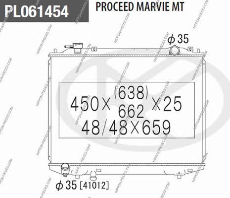 Nippon pieces M156A56 Kühler motorkühlung M156A56: Kaufen Sie zu einem guten Preis in Polen bei 2407.PL!