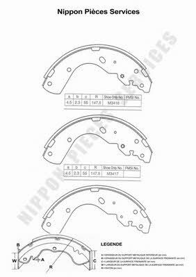 Nippon pieces M350A04 Szczęki hamulcowe, zestaw M350A04: Atrakcyjna cena w Polsce na 2407.PL - Zamów teraz!