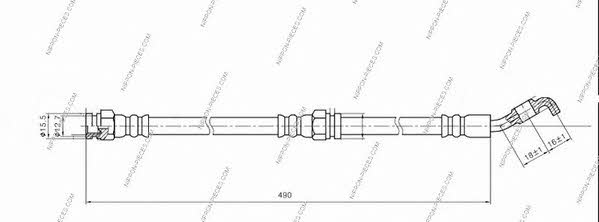 Nippon pieces M370A78 Brake Hose M370A78: Buy near me in Poland at 2407.PL - Good price!