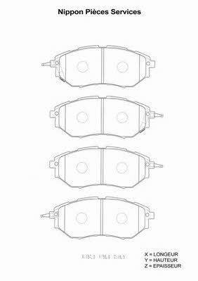 Nippon pieces S360U11 Scheibenbremsbeläge, Set S360U11: Kaufen Sie zu einem guten Preis in Polen bei 2407.PL!