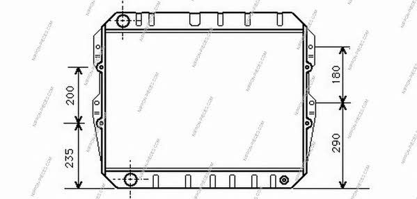 Nippon pieces T156A103 Радіатор охолодження двигуна T156A103: Приваблива ціна - Купити у Польщі на 2407.PL!