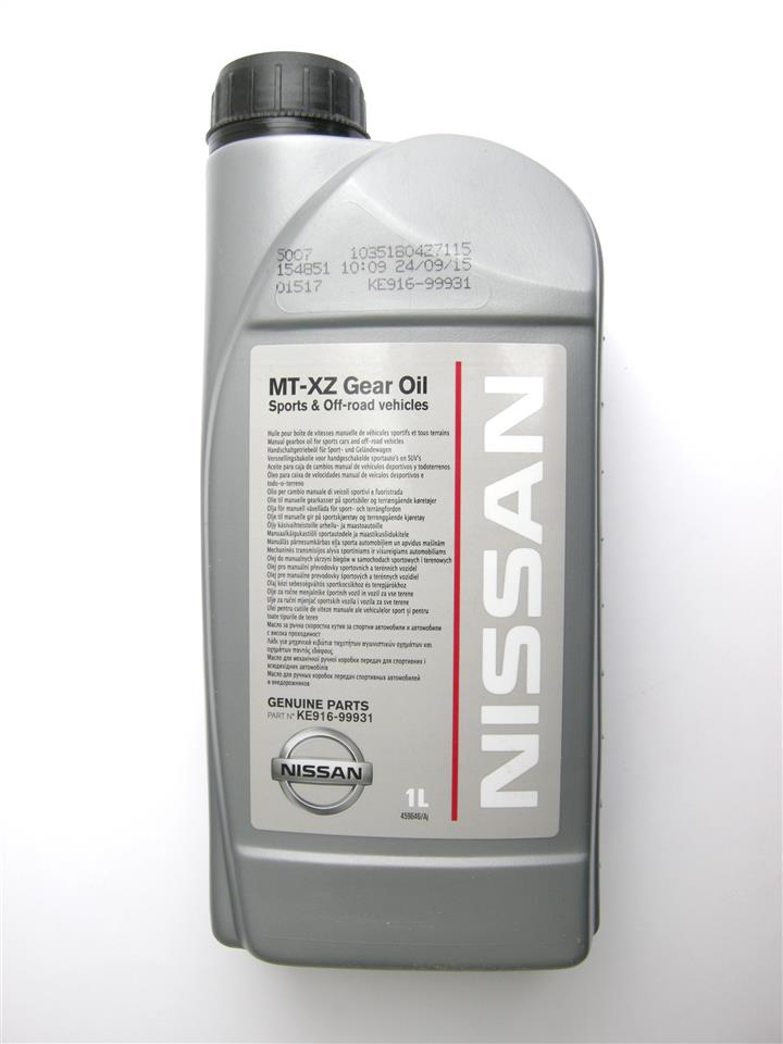 Nissan KE916-99931 Transmission oil Nissan MT XZ Gear Oil 75W-85, 1L KE91699931: Buy near me in Poland at 2407.PL - Good price!