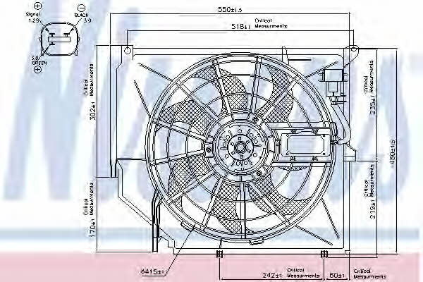 Nissens 85649 Hub, engine cooling fan wheel 85649: Buy near me in Poland at 2407.PL - Good price!