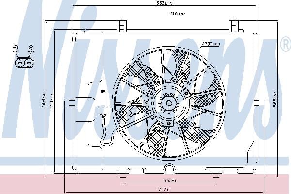 Nissens 85653 Hub, engine cooling fan wheel 85653: Buy near me in Poland at 2407.PL - Good price!