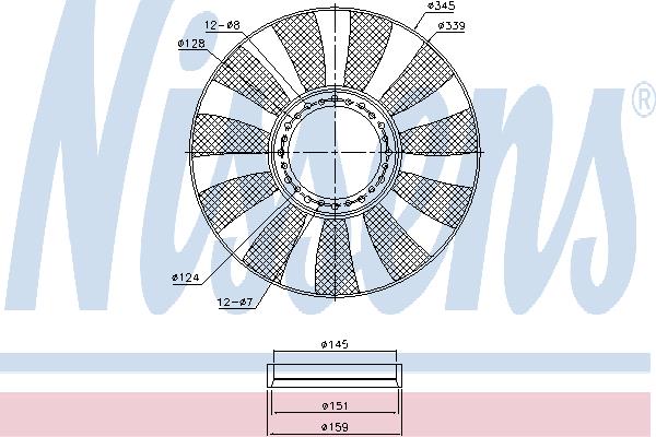 Nissens 85664 Hub, engine cooling fan wheel 85664: Buy near me at 2407.PL in Poland at an Affordable price!