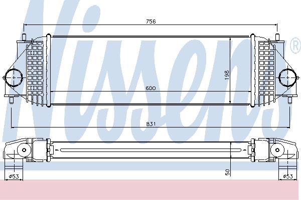 Nissens 96525 Intercooler, charger 96525: Buy near me in Poland at 2407.PL - Good price!