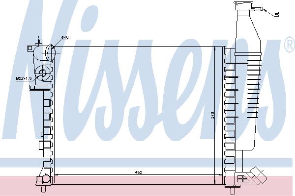 Nissens 63546 Radiator, engine cooling 63546: Buy near me in Poland at 2407.PL - Good price!