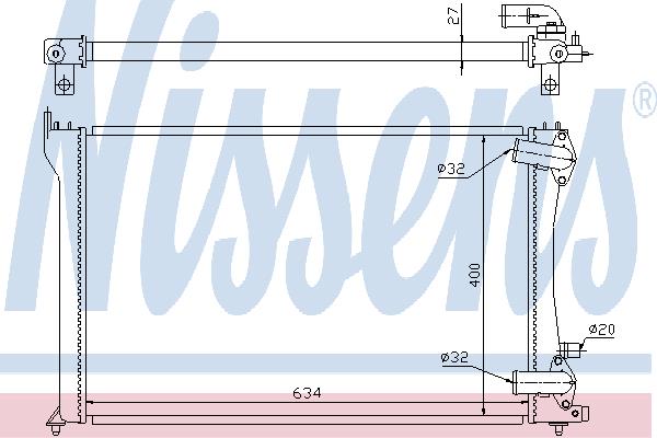 Nissens 63701 Radiator, engine cooling 63701: Buy near me in Poland at 2407.PL - Good price!