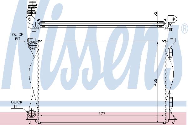 Nissens 60235A Kühler motorkühlung 60235A: Kaufen Sie zu einem guten Preis in Polen bei 2407.PL!