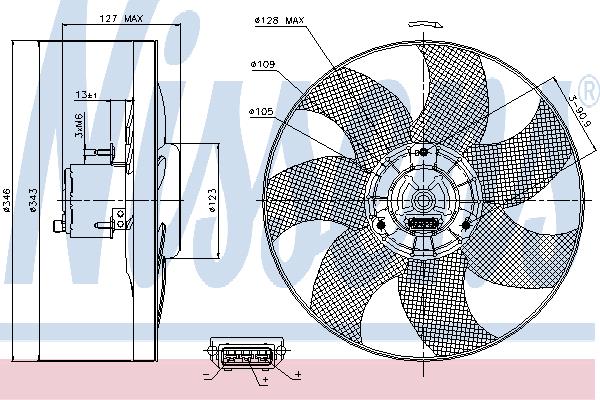 Nissens 85698 Вентилятор радиатора охлаждения 85698: Отличная цена - Купить в Польше на 2407.PL!