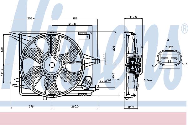 Nissens 85708 Hub, engine cooling fan wheel 85708: Buy near me in Poland at 2407.PL - Good price!