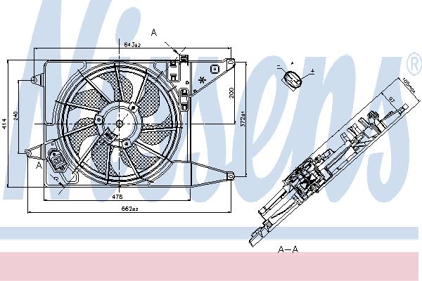 Nissens 85710 Hub, engine cooling fan wheel 85710: Buy near me in Poland at 2407.PL - Good price!