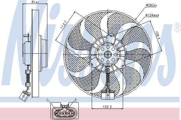 Nissens 85715 Вентилятор радиатора охлаждения 85715: Отличная цена - Купить в Польше на 2407.PL!