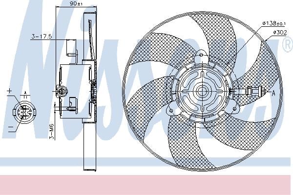 Nissens 85719 Hub, engine cooling fan wheel 85719: Buy near me in Poland at 2407.PL - Good price!