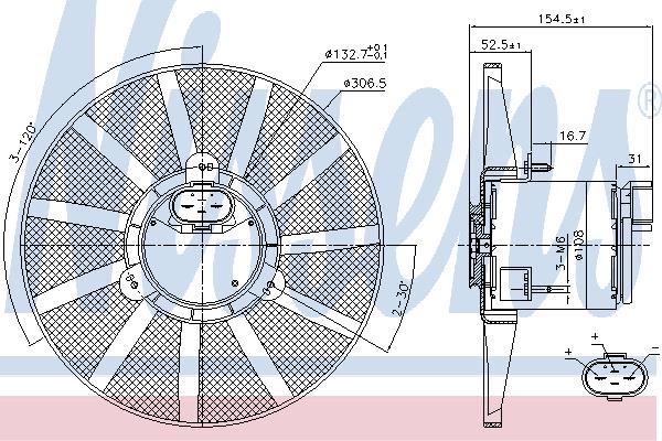 Nissens 85720 Hub, engine cooling fan wheel 85720: Buy near me in Poland at 2407.PL - Good price!