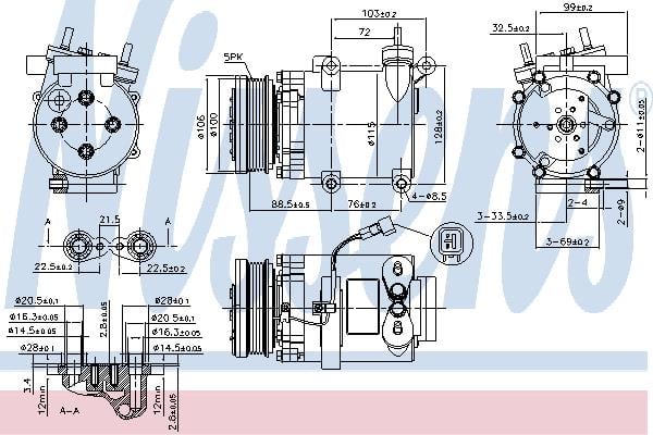 Nissens 89327 Compressor 89327: Buy near me at 2407.PL in Poland at an Affordable price!