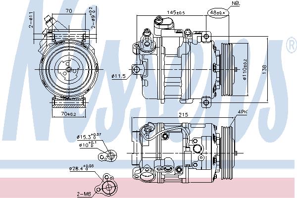 Nissens 89417 Compressor 89417: Buy near me at 2407.PL in Poland at an Affordable price!