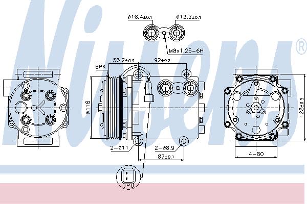 Nissens 89551 Compressor 89551: Buy near me at 2407.PL in Poland at an Affordable price!