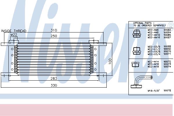 Nissens 90047 Радиатор масляный 90047: Отличная цена - Купить в Польше на 2407.PL!