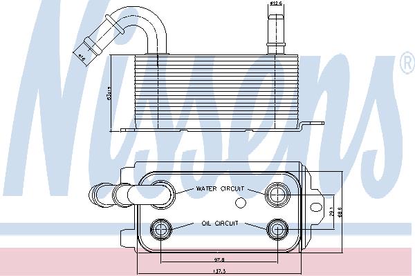 Nissens 90661 Oil cooler 90661: Buy near me in Poland at 2407.PL - Good price!