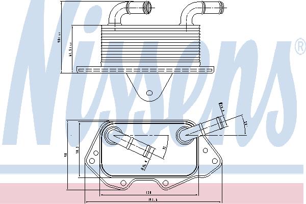 Nissens 90662 Oil cooler 90662: Buy near me at 2407.PL in Poland at an Affordable price!
