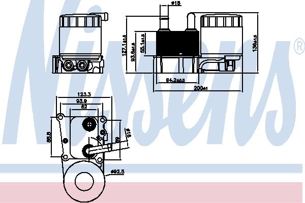 Nissens 90696 Радіатор масляний 90696: Приваблива ціна - Купити у Польщі на 2407.PL!