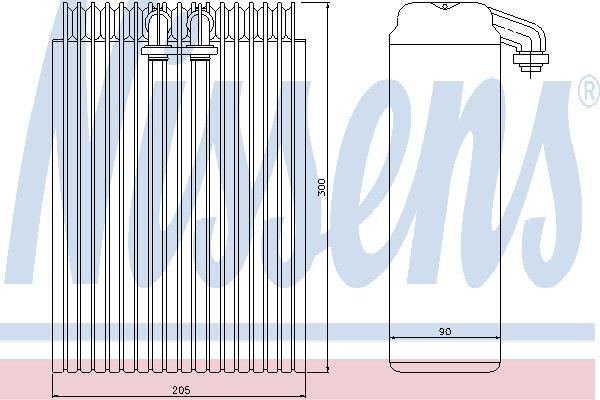 Nissens 92200 Air conditioner evaporator 92200: Buy near me in Poland at 2407.PL - Good price!