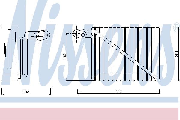 Nissens 92272 Випарювач кондиціонеру 92272: Приваблива ціна - Купити у Польщі на 2407.PL!