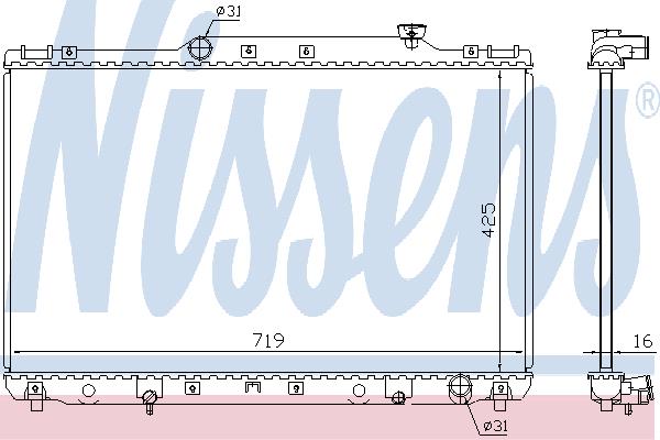 Nissens 64769A Kühler motorkühlung 64769A: Kaufen Sie zu einem guten Preis in Polen bei 2407.PL!