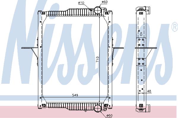 Nissens 65475 Radiator, engine cooling 65475: Buy near me in Poland at 2407.PL - Good price!