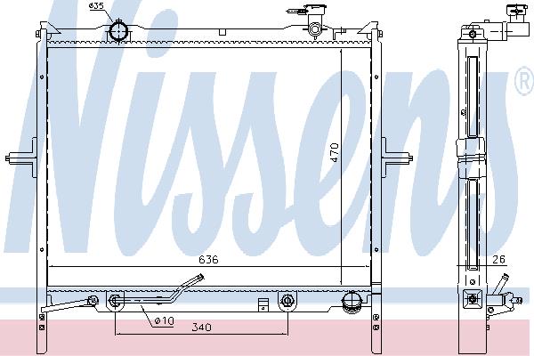 Nissens 66772 Radiator, engine cooling 66772: Buy near me in Poland at 2407.PL - Good price!