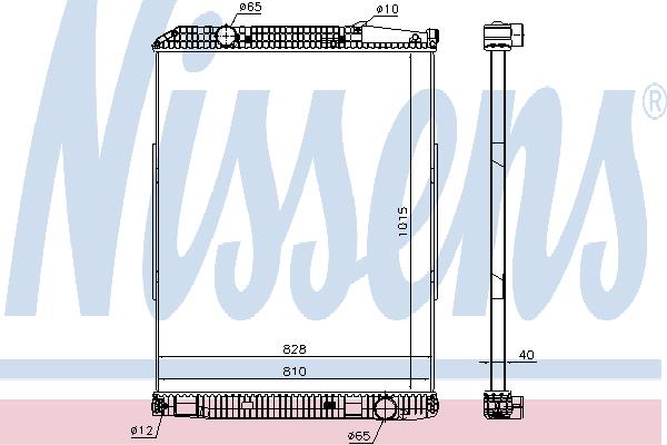 Nissens 671690 Radiator, engine cooling 671690: Buy near me in Poland at 2407.PL - Good price!