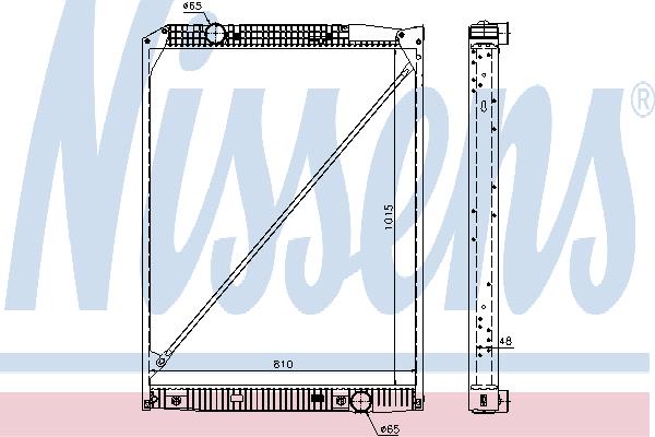 Nissens 67189 Radiator, engine cooling 67189: Buy near me at 2407.PL in Poland at an Affordable price!