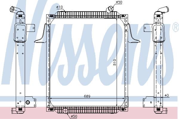 Nissens 67245 Radiator, engine cooling 67245: Buy near me in Poland at 2407.PL - Good price!