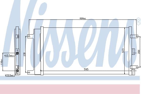 Nissens 940061 Радиатор кондиционера (Конденсатор) 940061: Отличная цена - Купить в Польше на 2407.PL!