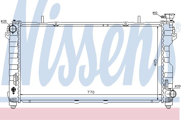 Nissens 61004 Radiator, engine cooling 61004: Buy near me in Poland at 2407.PL - Good price!