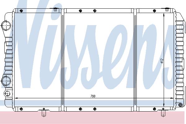 Nissens 61862 Radiator, engine cooling 61862: Buy near me in Poland at 2407.PL - Good price!