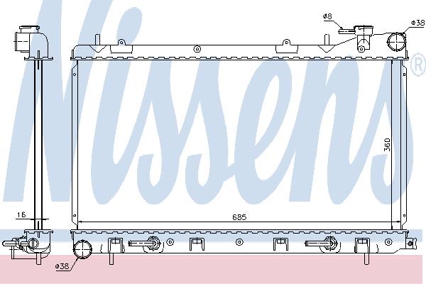 Nissens 67715 Radiator, engine cooling 67715: Buy near me in Poland at 2407.PL - Good price!