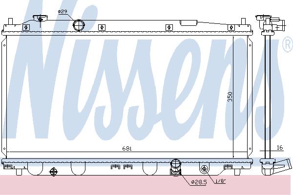 Nissens 68150 Radiator, engine cooling 68150: Buy near me at 2407.PL in Poland at an Affordable price!