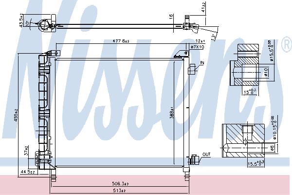 Nissens 940372 Cooler Module 940372: Buy near me in Poland at 2407.PL - Good price!