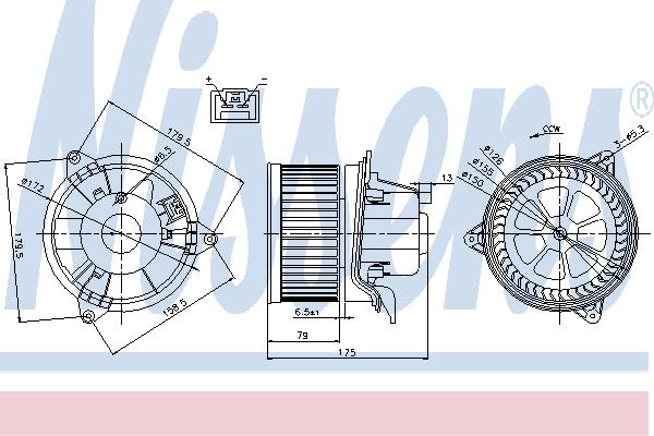 Nissens 87027 Fan assy - heater motor 87027: Buy near me in Poland at 2407.PL - Good price!