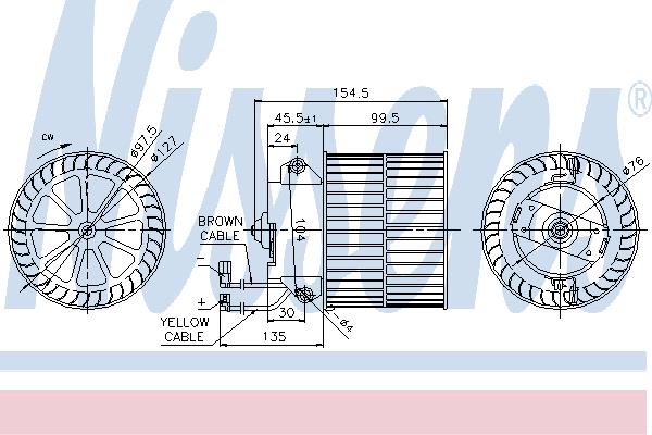 Nissens 87057 Fan assy - heater motor 87057: Buy near me in Poland at 2407.PL - Good price!