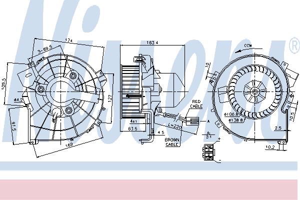 Nissens 87080 Fan assy - heater motor 87080: Buy near me in Poland at 2407.PL - Good price!