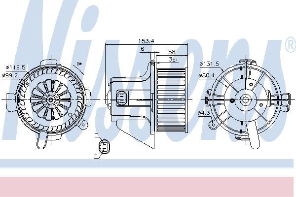 Nissens 87090 Hub, engine cooling fan wheel 87090: Buy near me at 2407.PL in Poland at an Affordable price!
