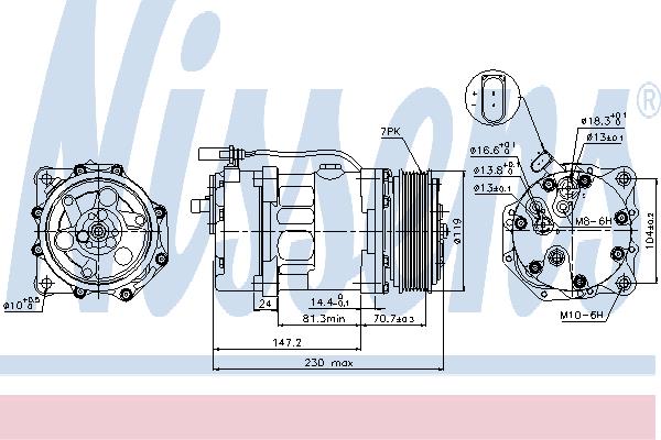 Nissens 89117 Compressor 89117: Buy near me at 2407.PL in Poland at an Affordable price!