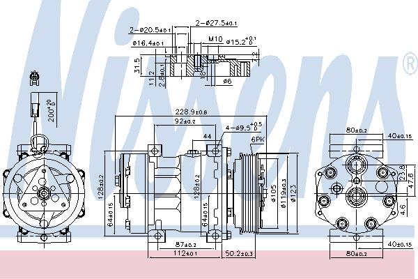 Nissens 89150 Compressor 89150: Buy near me in Poland at 2407.PL - Good price!