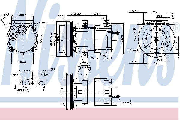 Nissens 89190 Compressor 89190: Buy near me at 2407.PL in Poland at an Affordable price!