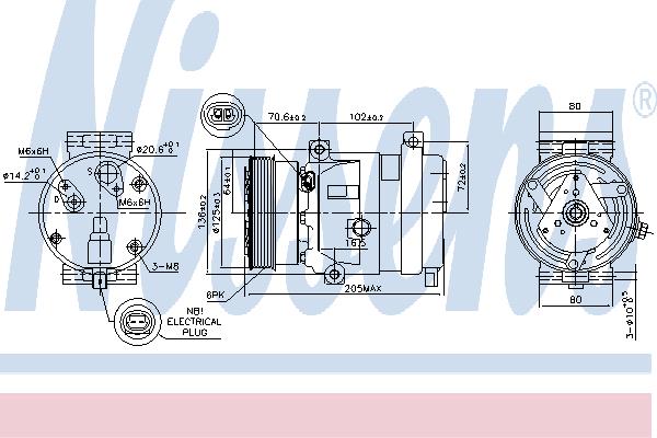 Nissens 89218 Compressor 89218: Buy near me at 2407.PL in Poland at an Affordable price!