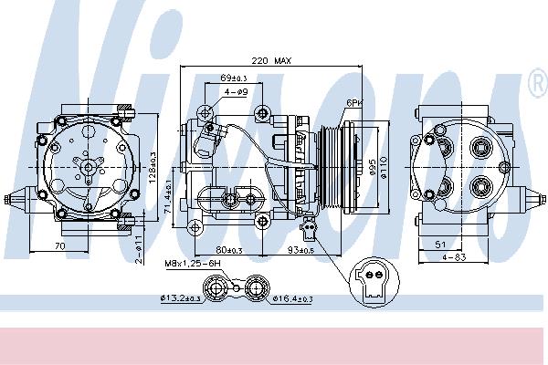 Nissens 89228 Compressor 89228: Buy near me at 2407.PL in Poland at an Affordable price!
